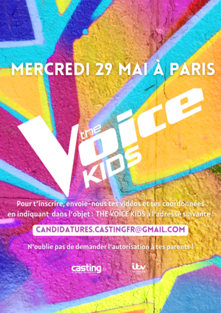 Casting The Voice Kids : Casting.fr, partenaire du télé-crochet, recherche des chanteurs et chanteuses pour la prochaine saison !