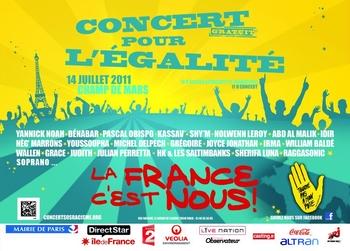 Un concert pour l'égalité par SOS RACISME !