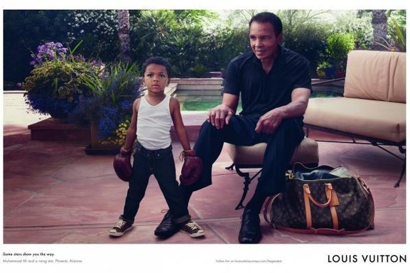 Mohamed Ali et son petit fils, nouvelles égéries de la marque Louis Vuitton