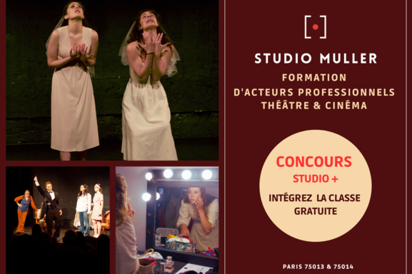 Vous souhaitez vous former à l’acting gratuitement ? Participez au grand concours du Studio Muller pour avoir accès à la formation professionnalisante Studio +