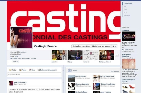 Retrouvez Casting.fr sur Facebook !