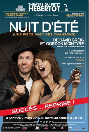 "Nuit d'été" Une comédie musicale et endiablé au théâtre du Petit Hébertot