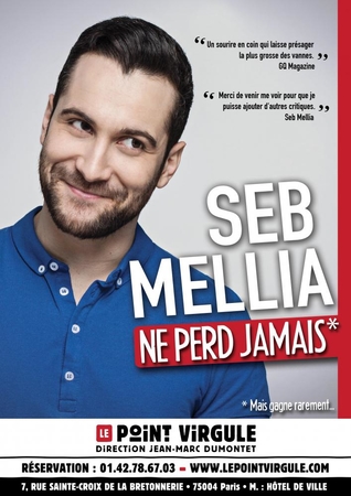 Seb Mellia, gagnant du concours Gad Elmaleh au Théâtre Le Point Virgule