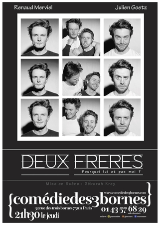 “Deux frères” : une pièce de théâtre poignante sur la maltraitance enfantine mise en scène par Déborah Krey. À découvrir dès maintenant et jusqu’au 14 novembre à la Comédie des 3 Bornes !