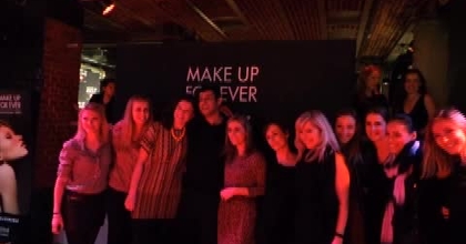 Défilé make up forever avec les membres de casting.fr